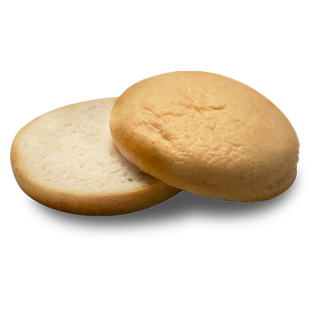 4" White Hamburger Bun